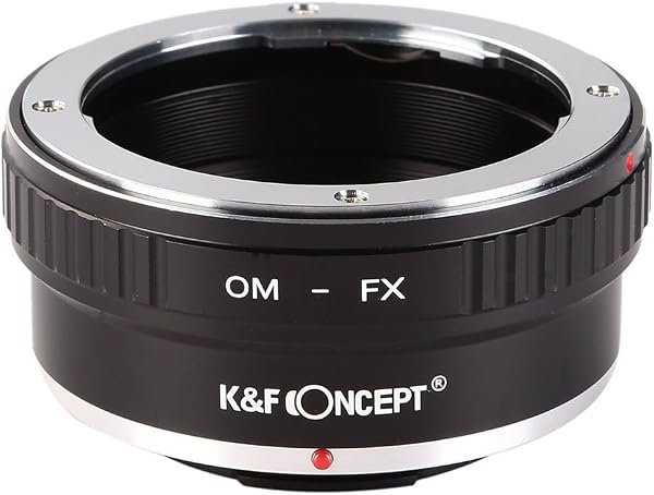 K&F Adaptateur de Monture d'objectif pour Objectif compatibile Con Olympus Zuiko Om sur compatibile Con Fujifilm Fuji X FX pour Fuji XT2 XT20 XE3 XT1 X-T2 - 5