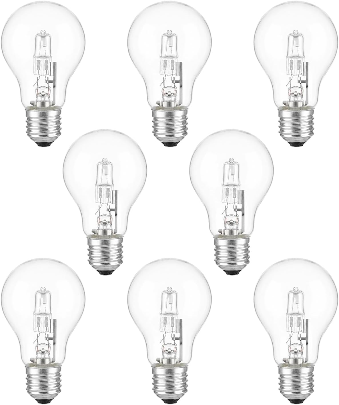 8 Pcs Halogen Light Bulbs 43 Watt 120V A19 Type, Clear Light Bulb 60 Watt Replace 043168787963 78796