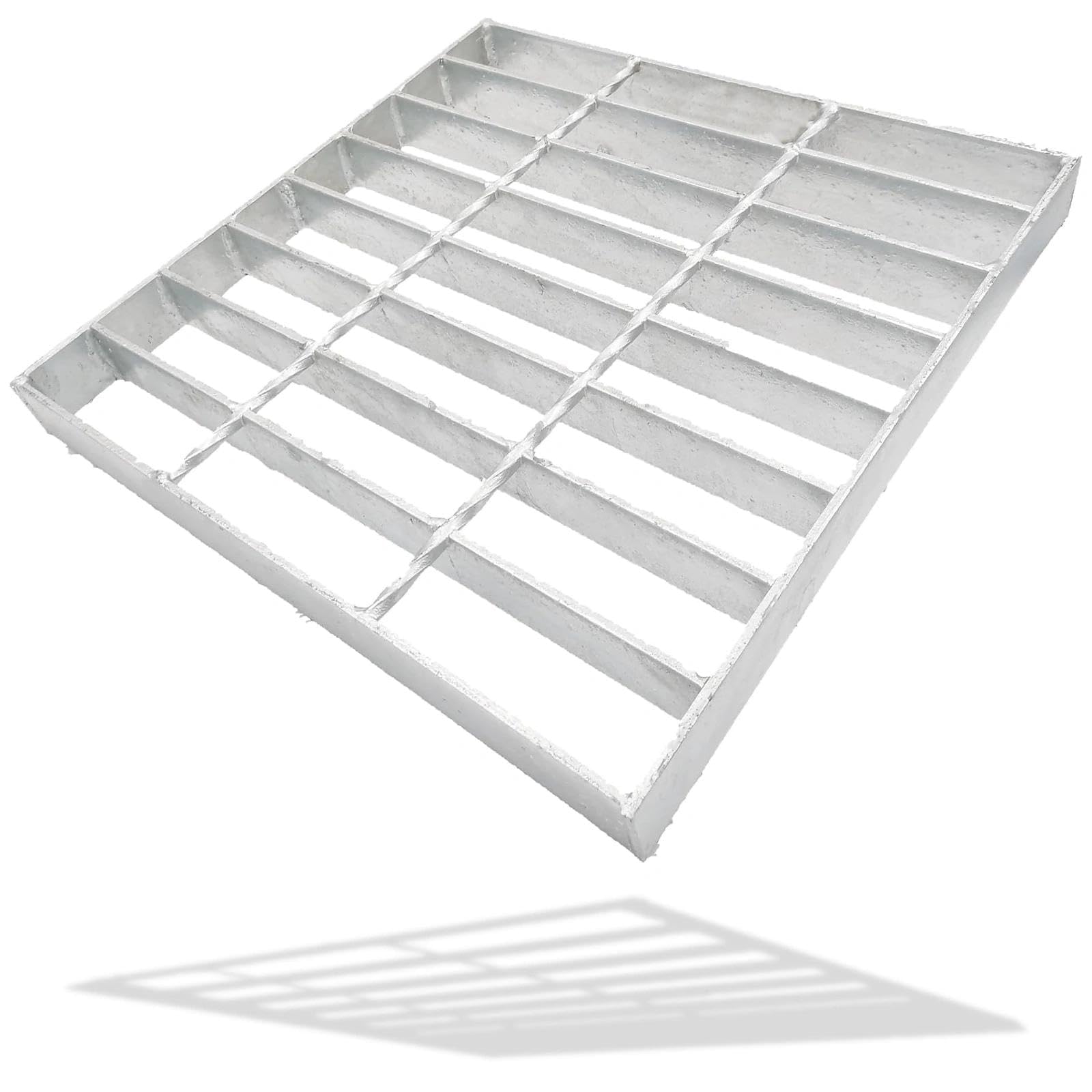 Galvanized Steel Drain Grate, Driveway Channel Cover 12x12 in