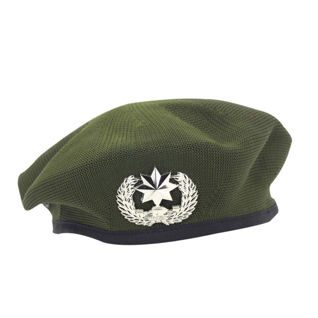 Bontand Army Green Army Beret Dance Performance Berets Hats Star Emblem Sailors Hat For Adult Child Caps(Kids)