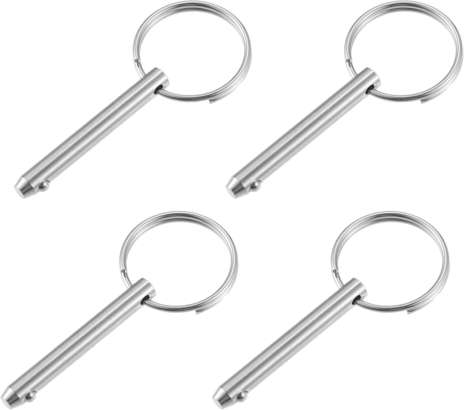 X AUTOHAUX 4pcs Bimini Top Quick Release Pin 1/4" Dia Overall Length 2.01'' 316