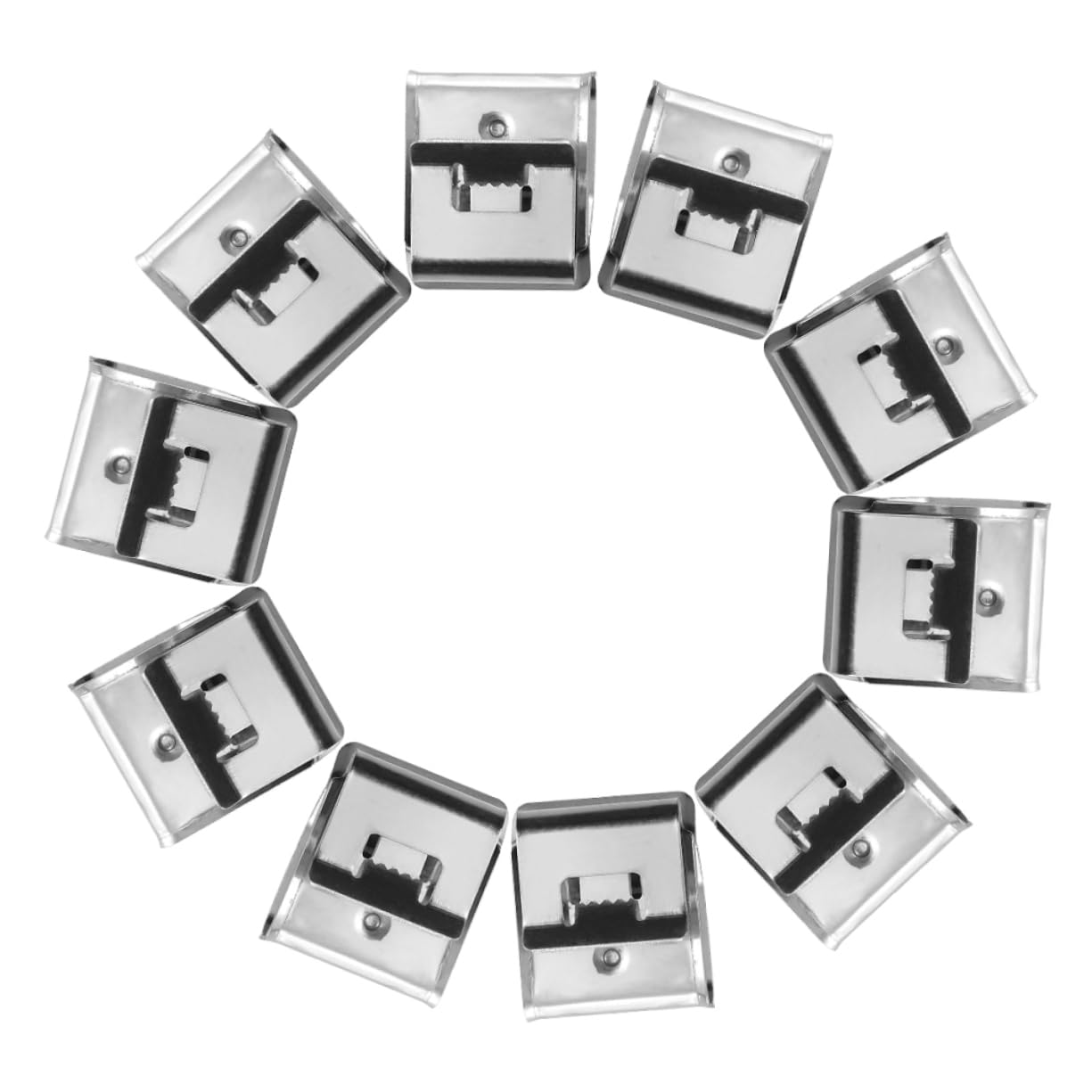 SOLUSTRE 165 Stk Volt-erdungsklemme Kabelclips Rahmen Drahtklammern Anhängerrahmen-drahtclips Drahtklemmen Aus Edelstahl Kabelmanagement Für -module Kabelklemmen 304 Edelstahlmaterial