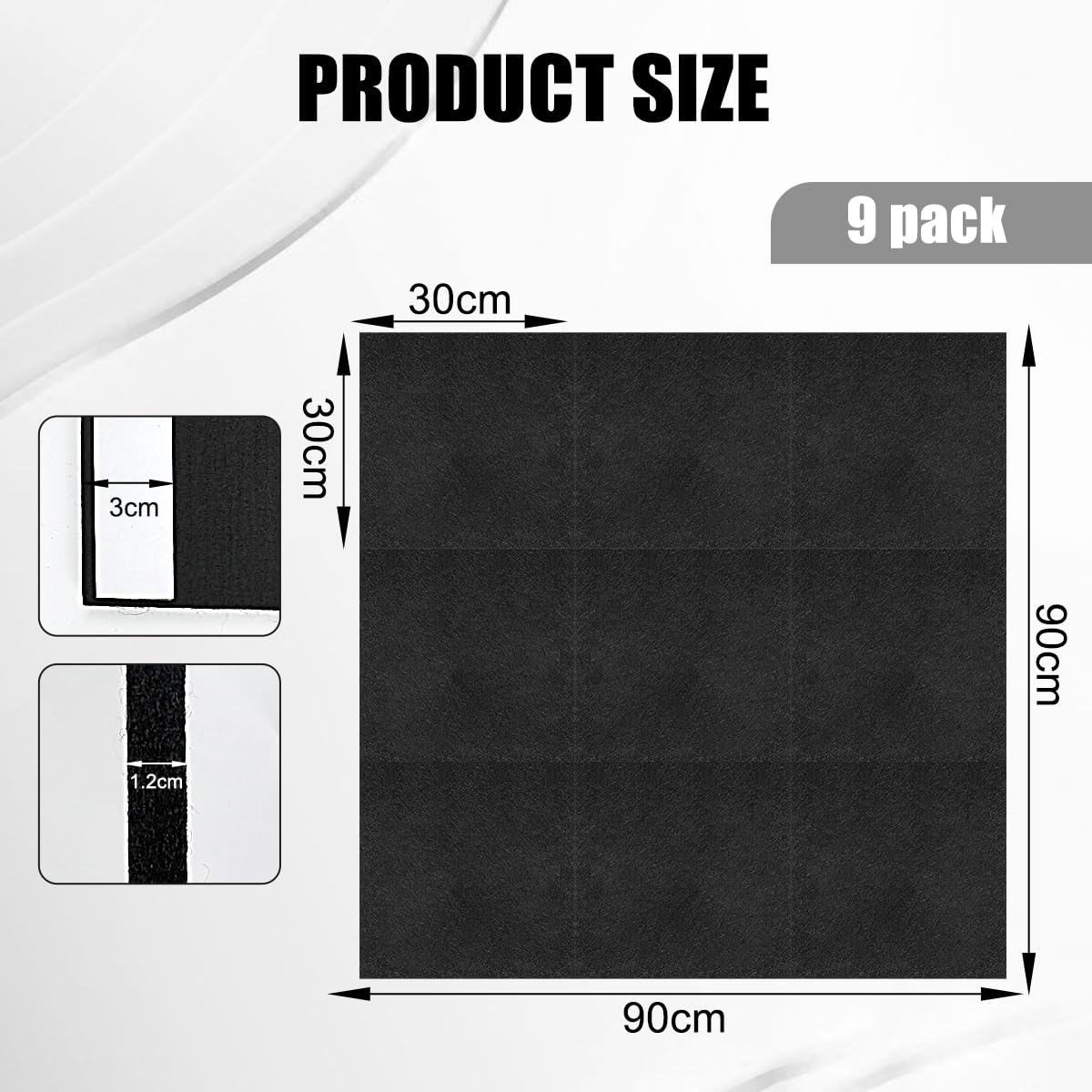 Protection Murale pour Cible de Fléchettes, 60 * 90CM Protection Murale en Feutre Protection Pliante de Jeu de Fléchettes pour Carreaux Muraux en Feutre, Dos en Liège, Autocollantes