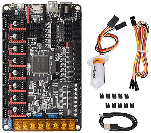 BIGTREETECH Octopus V1.1 Placa base 32bit soporte Marlin 2.0 y Klipper Firmware para impresora 3D Accesorios Soporte TFT70 TFT50 TFT43 pantalla táctil grande (con BL touch + cable de extensión)