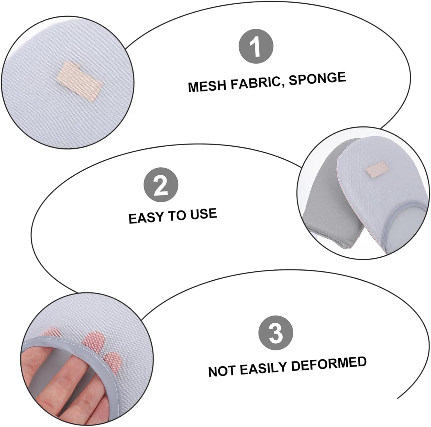Mini Handheld Ironing Board Anti-Scald Gloves 2-Piece Heat Resistant Ironing Mitts for Household Clothes Steaming Convenient Portable Garment Steamer Accessories