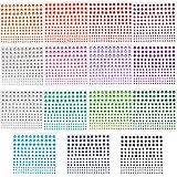 2475 Pcs Self Adhesive Rhinestone Stickers for Face Nail Eyes Decor,4 Size 15 Color Bling Sticky Gems for Body Makeup,Stick on Acrylic Jewels for CraftCard Decorations