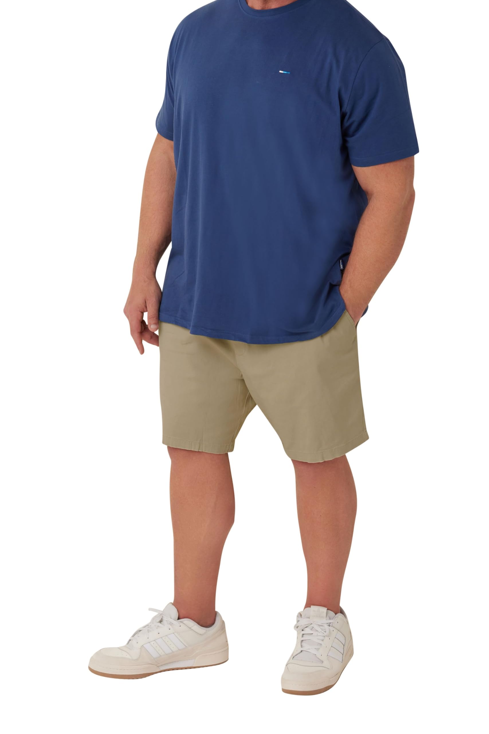 BadRhino Men's Stone Cotton Elasticated Waist Chino Shorts XXL