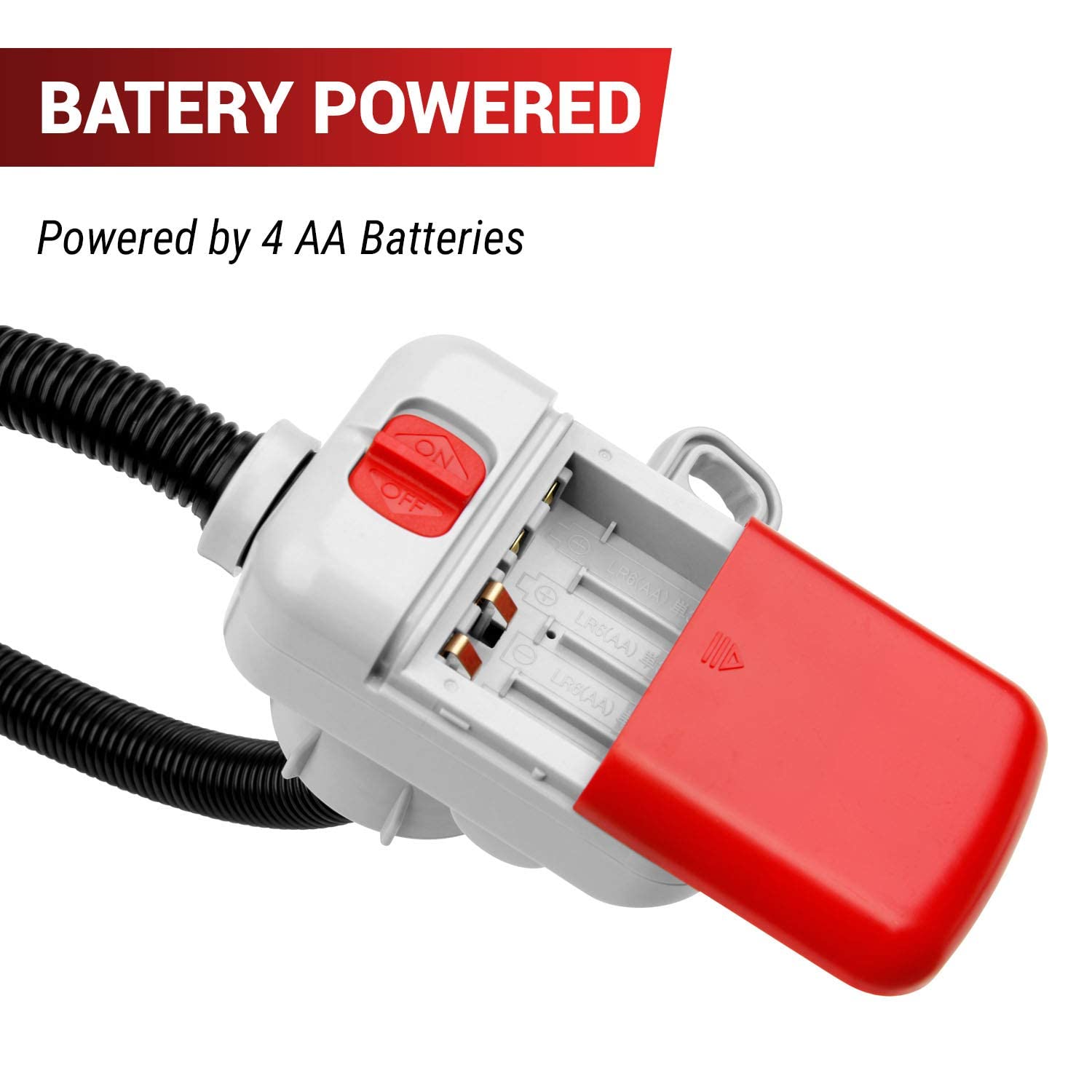 TERA PUMP Battery Gas Pump 10 Liters/min, 4AA Battery Powered Gas Can