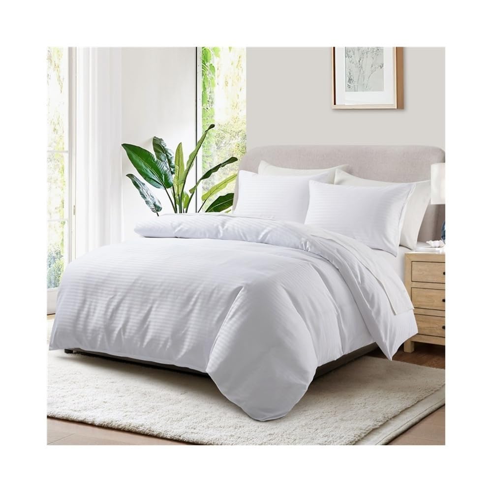 Housse de couette en satin anti-frisottis 260x220cm pour protéger les cheveux et la peau