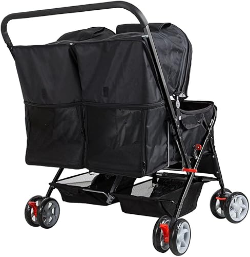 Miniatura 6 de Cochecito de mascota plegable doble perro gato carro de viaje, varios colores