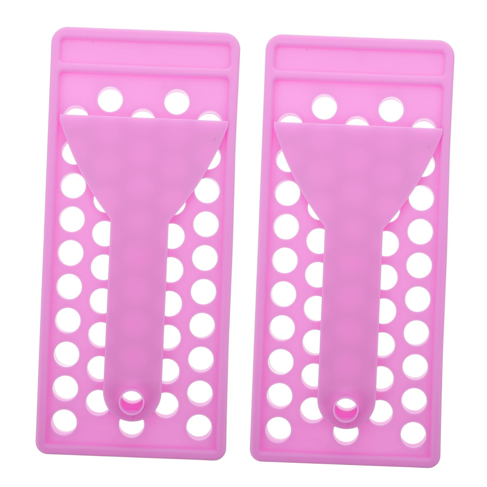 2 Sätze Lippenbalsam Fülltray mit Mulden Flexibler Spatel DIY Lippenpflege Werkzeug Violett Langlebig Einfaches Verteilen für Selbstgemachten Lippenbalsam und Lippenstift