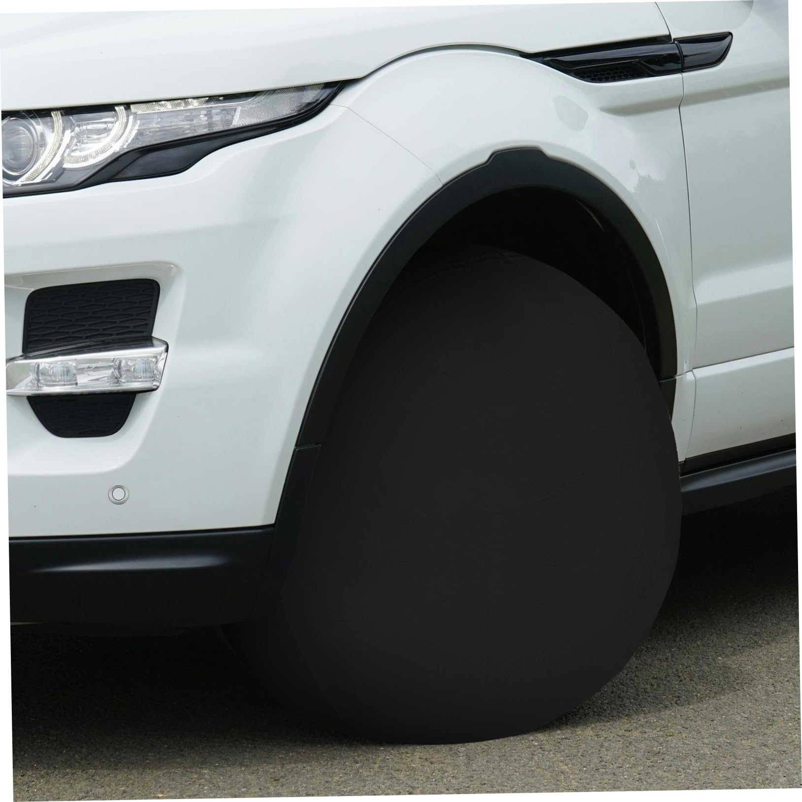 Amosfun 4pezzi Copriruota Protettivi per Pneumatici Copertura in Oxford per Camper Roulotte e Auto Orlo Elasticizzato per Vestibilità Sicura e Protezione dagli Elementi Ambientali