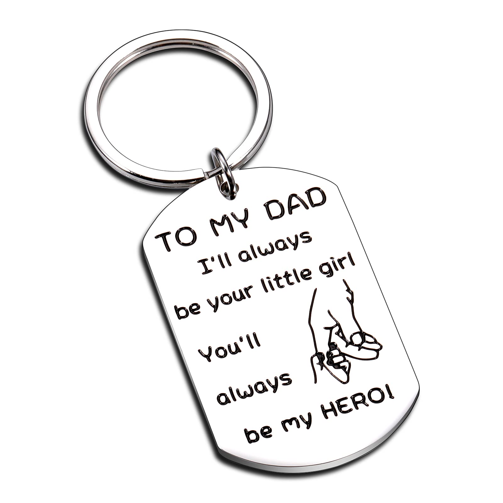 Dad Gifts for Fathers Day Keychain from Daughter Teen Girls Birthday Gift for Daddy Husband Father in Law from Wife Wedding Christmas Stepdad Tag for Men Papa Thanksgiving Valentine Stocking Stuffer-image-25
