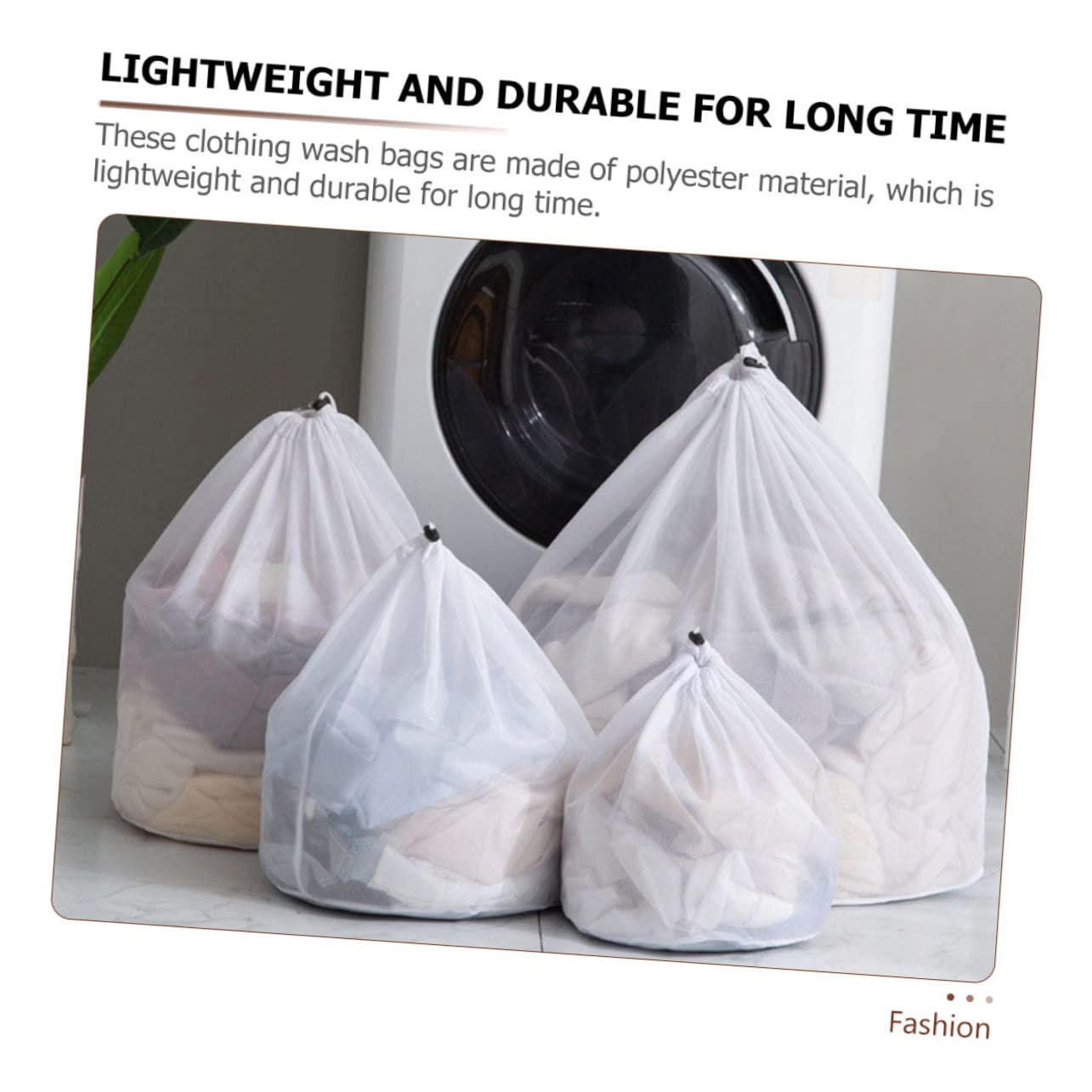 10 Piezas Bolsa de lavandería con cordón Bolsas de lavandería Bolsas de Lavado de Malla Bolsas de Malla Bolsas de Almacenamiento de Ropa de Malla Bolsa Delicada para Lavadora Ropa