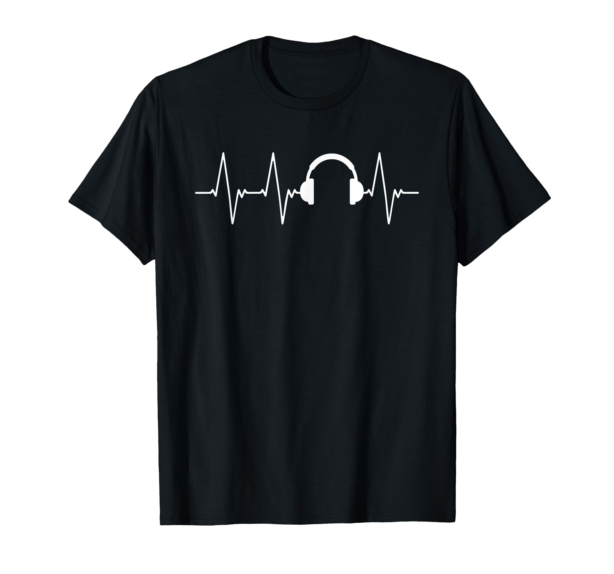 Earphones Heartbeat Gift Musical Instrument T-Shirt