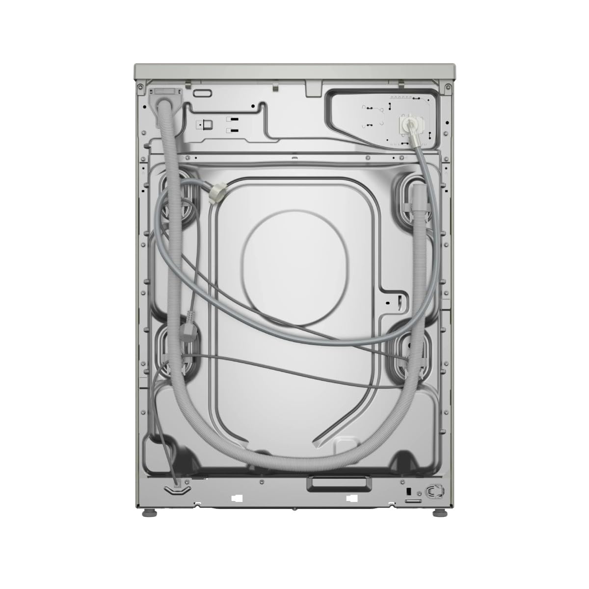 Bosch Waschmaschine, freie Installation, Serie 6, 10 kg, Schnellprogramm, leise, Edelstahl, WGG256ZAES
