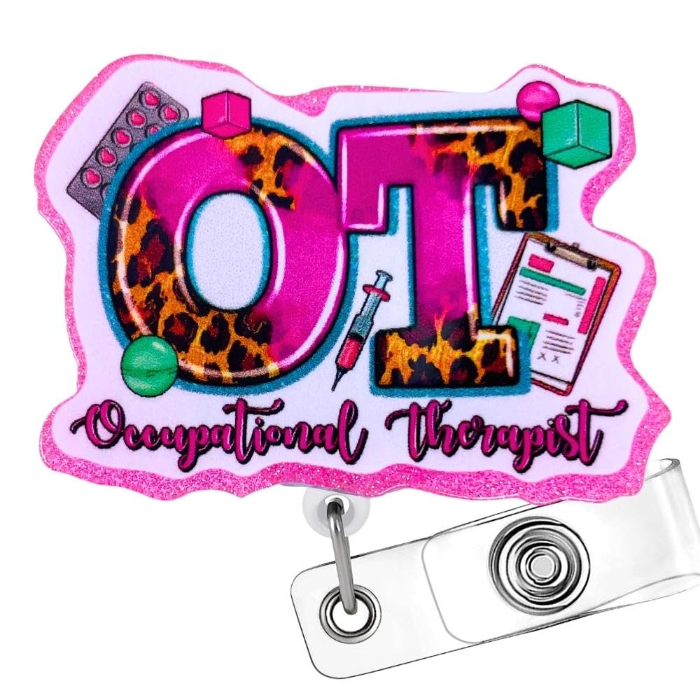 Funny OT Occupational Therapy Badge Reel - COTA Badge Clip
