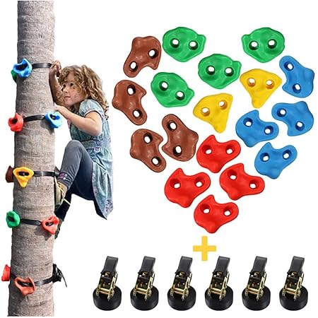 Amazon Newtion 18忍者ツリークライミングホールド 6つのラチェットストラップ 子供と大人クライマー用 子供用登山ロープ 屋外遊具用 大人用クライミングロック 戦士障害物コーストレーニング用 ジャングルジム ブランコ おもちゃ Amazon Newtion 18忍者ツリークライミングホールド 6つのラチェットストラップ 子供と大人クライマー用 子供用登山ロープ 屋外遊具用 大人用クライミングロック 戦士障害物コーストレーニング用 ジャングルジム ブランコ おもちゃ