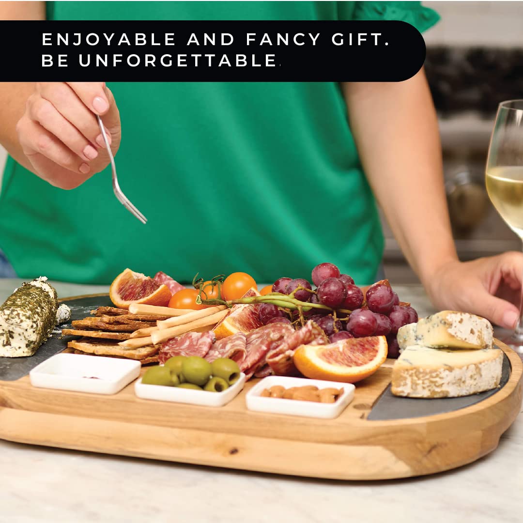Preiu Rectangular Charcuterie Board Cheese Board Set Acacia Wood