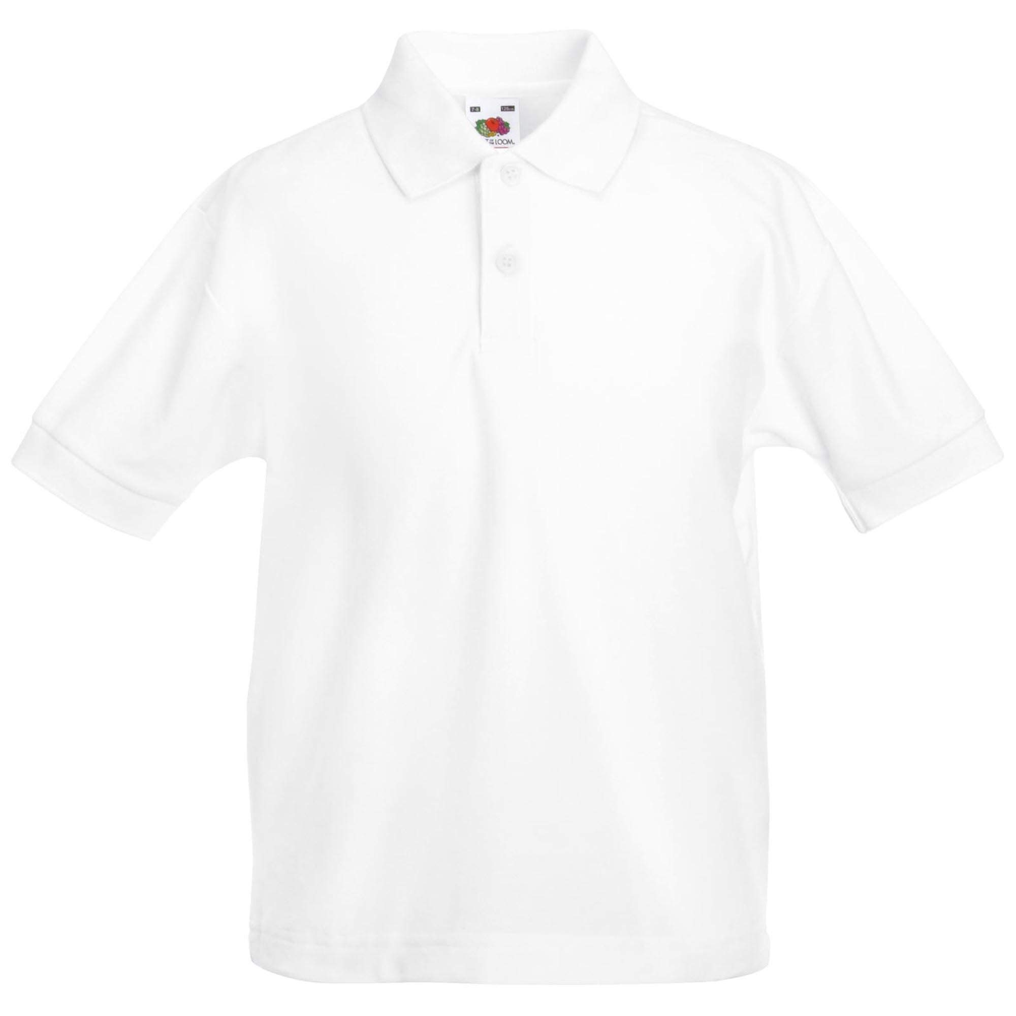 123t Fruit of The Loom SS417 - Polo de piqué para niños (65/35), color liso