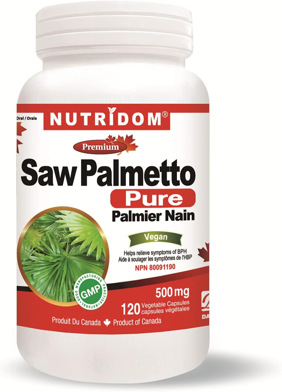 Nutridom Saw Palmetto Pills for Men Prostate Health Supplements for