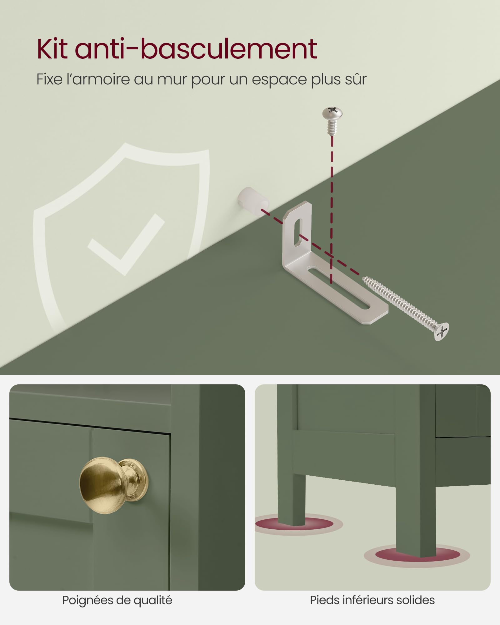 VASAGLE Armoire de Salle de Bain Haute avec Éclairage, Meuble de Rangement Mince, avec Étagères Réglables, Largeur 40 cm, pour Les Petits Espaces, Moderne, Vert Forêt BBC766CH03