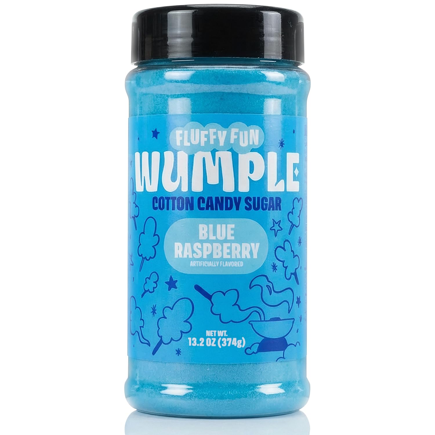 Amazon.com: Wumple Blue Cotton Candy Sugar  Flavored Floss Sugar for Cotton  Candy Machines, Fluffy Ready-to-Use Mix Perfect for Parties, Carnivals &  Events - Pack of 1 (Blue Raspberry -13.2 oz) :