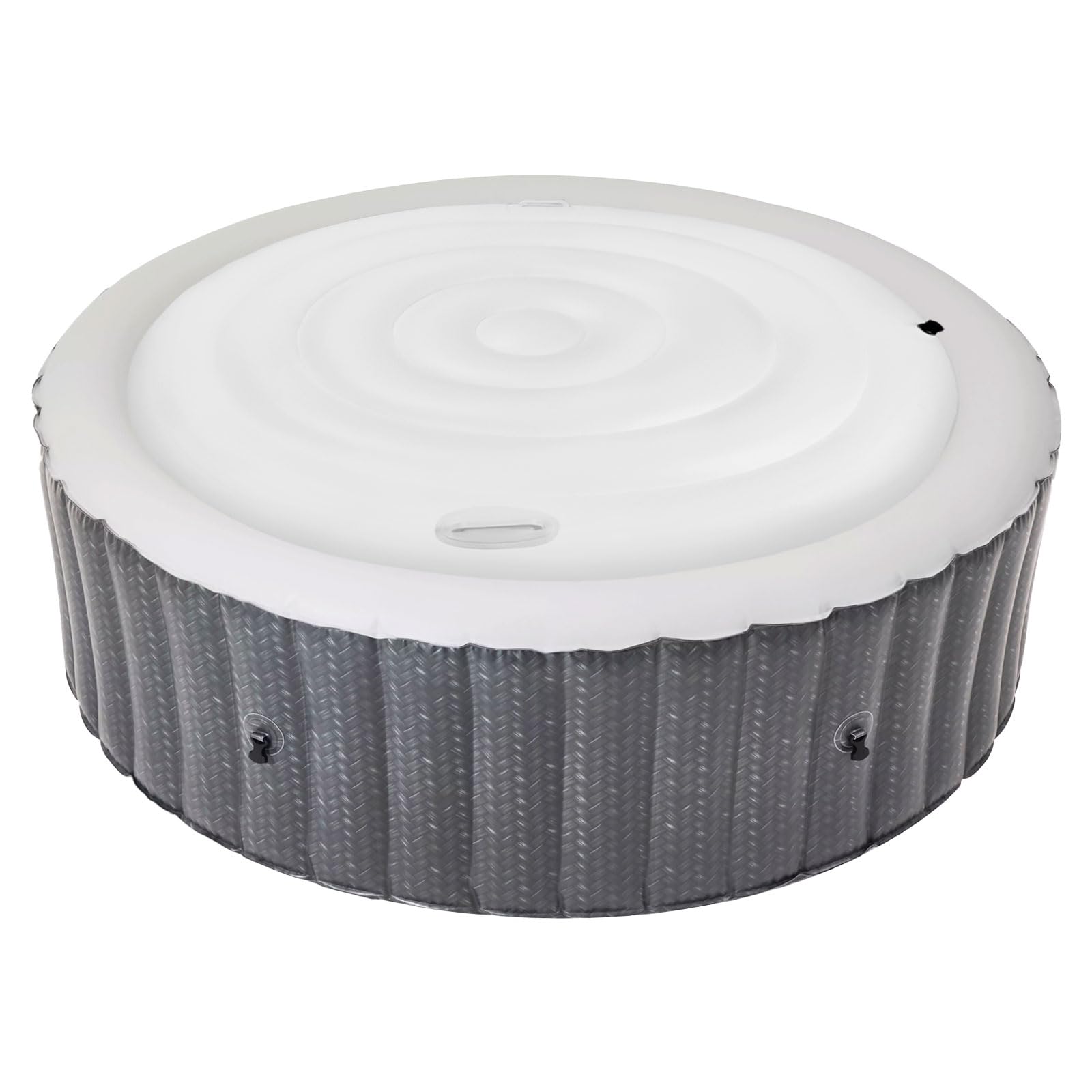 Couverture Gonflable de Spa, Couvercle de Spa avec poignée, Couvercle Gonflable Paresseux pour Baignoire Thermique isolée (Cercle 140 cm)