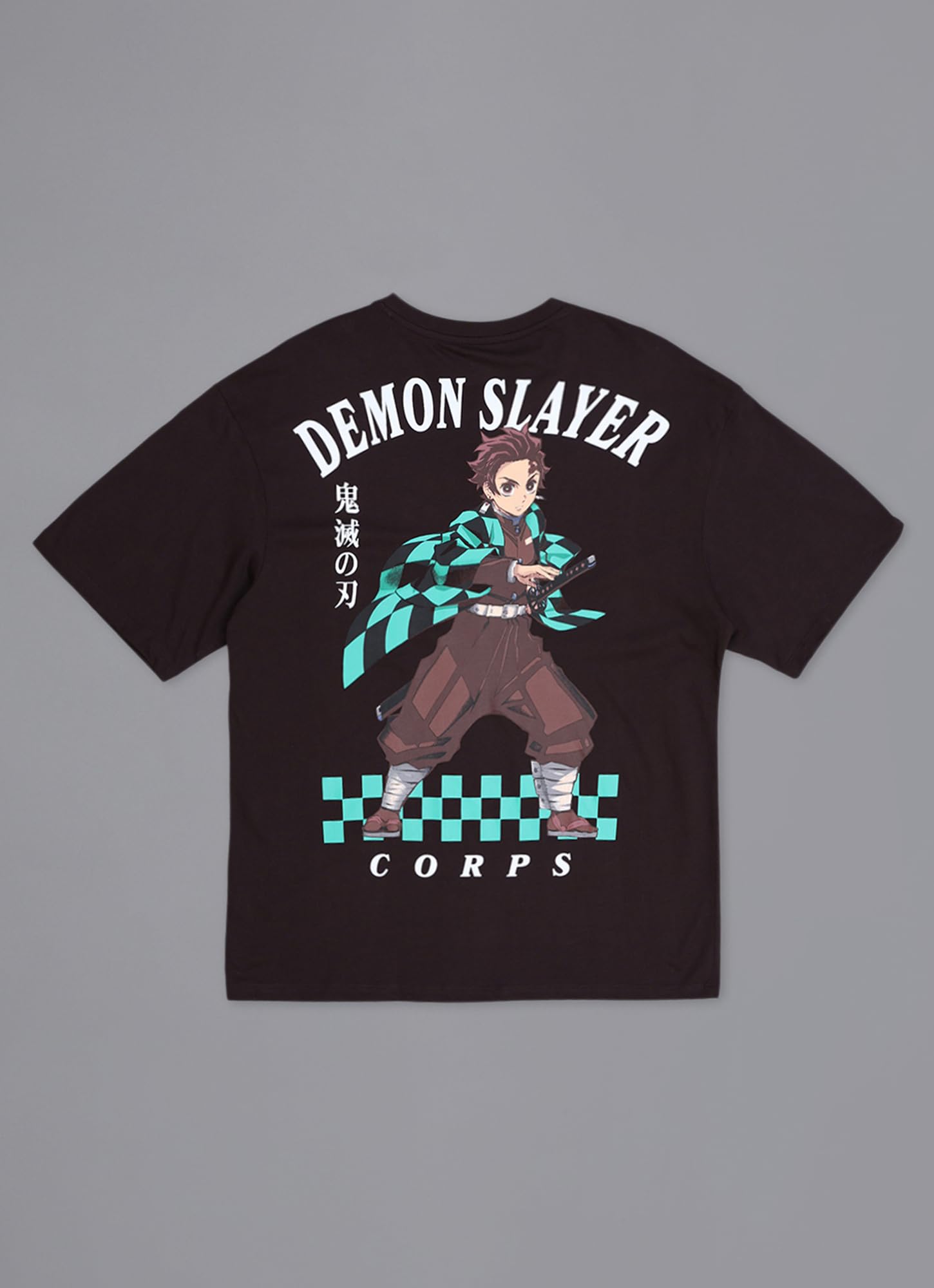 Free Authority T-shirt ufficiale Demon Slayer da uomo: Tanjiro Anime stampata su puro cotone marrone