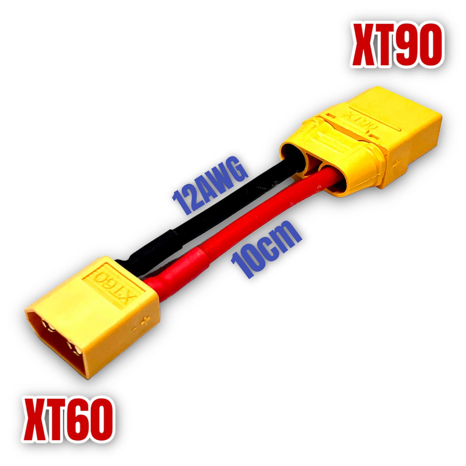 OliYin Lot de 3 adaptateurs XT90 mâle vers XT60 femelle pour LiPo Electric Quad/ESC OliYin Lot de 3 adaptateurs XT90 mâle vers XT60 femelle pour LiPo Electric Quad/ESC