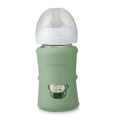 Miniatura 5 de PandaEar Paquete de 3 fundas de silicona para biberones de vidrio natural Philips Avent, de 8 onzas, resistentes a los golpes y al calor, sin BPA,