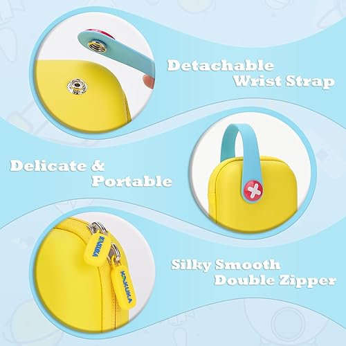 Miniatura 4 de Mini botiquín de primeros auxilios, 113 unidades, resistente al agua, duro, para niños, pequeño, lindo estuche para automóvil, hogar, tamaño de