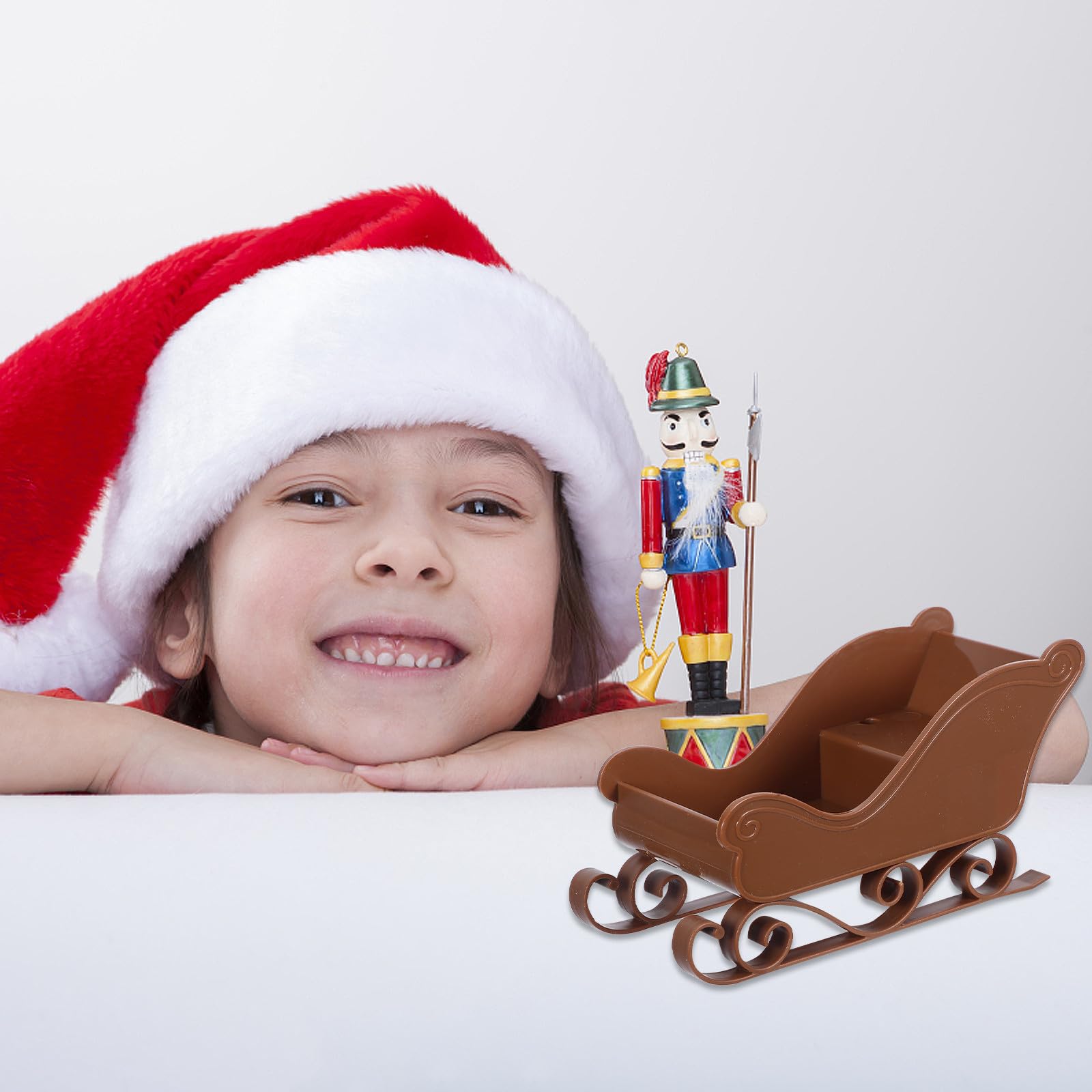 TOYANDONA 15 Stück Miniatur Weihnachtsmannschlitten aus Kunststoff,