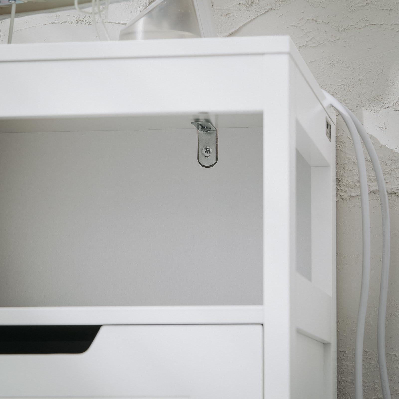 SoBuy Mobile da bagno Armadietto da terra Due ante Doppia apertura Bianco 70x35x90cm BZR121-W
