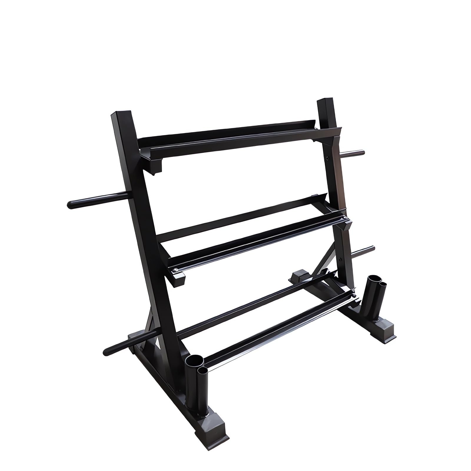 MASTON Weight Rack, 3-Tier Dumbbell Rack Multilevel Weight Storage Organizer for Home Gym