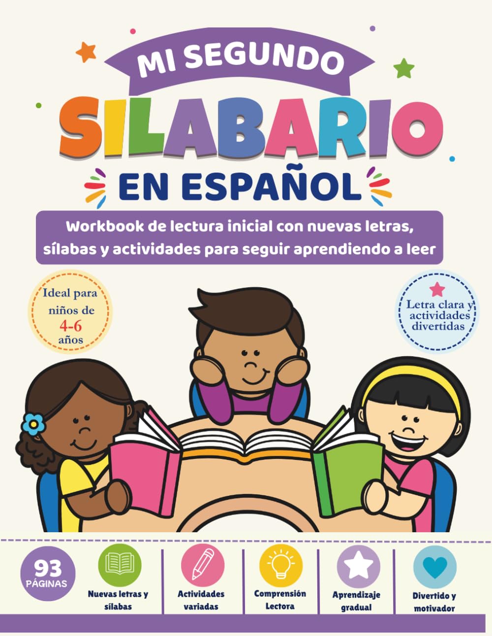 Mi Segundo Silabario en Español: Workbook de lectura inicial con nuevas letras, sílabas y actividades para seguir aprendiendo a leer
