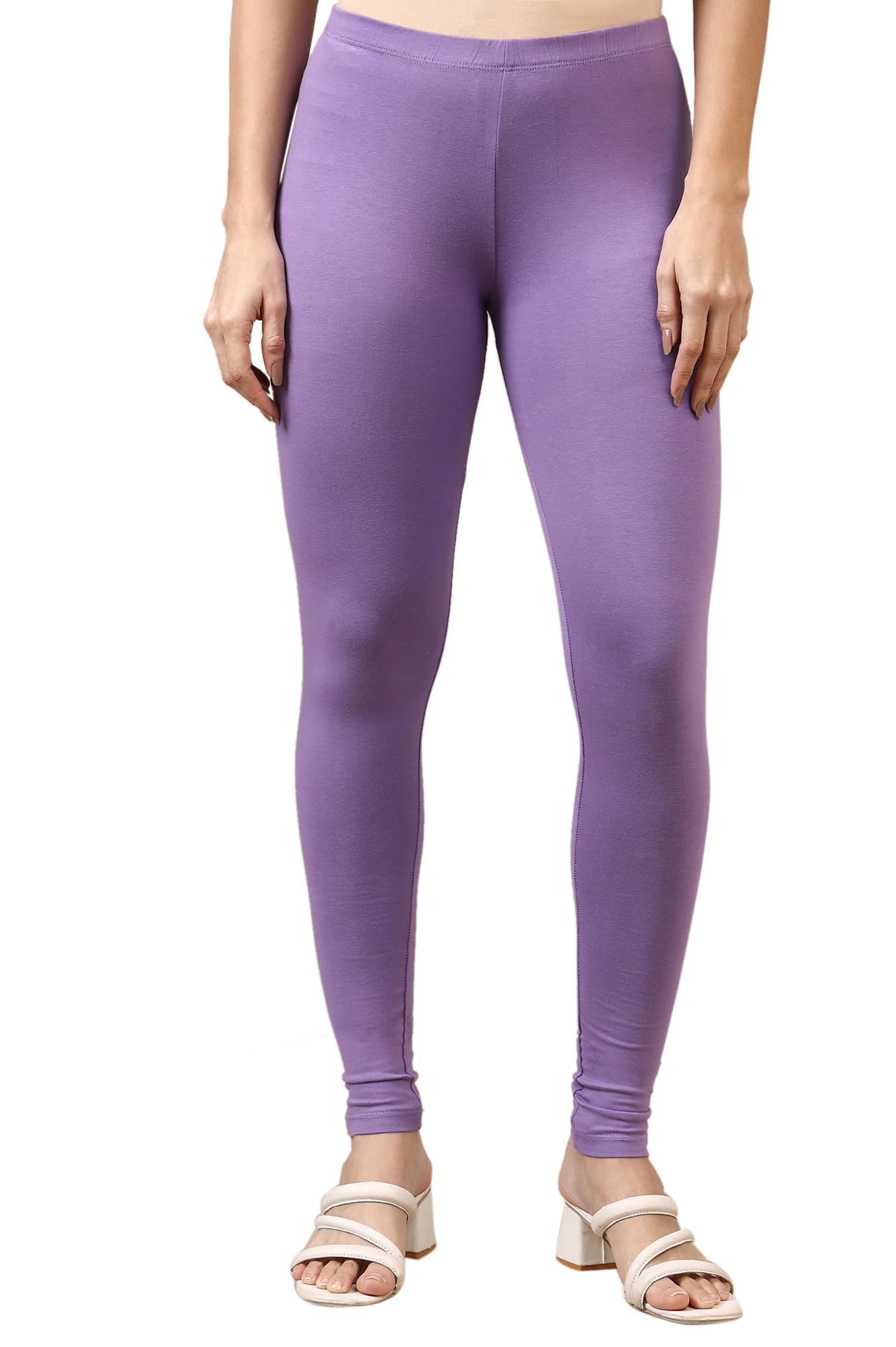 elleven Women's Purple Cotton Lycra Ankle Length Leggings-picture-28