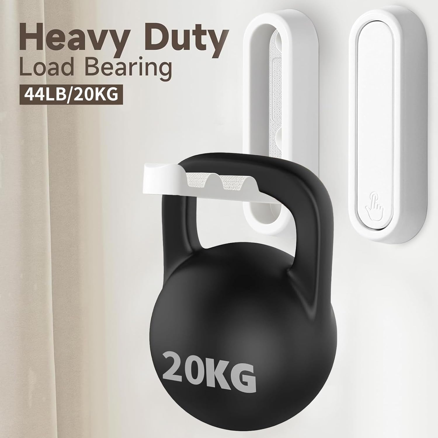 2Pcs Foldable Wall Hooks, Zinc Alloy Folding Hook White, Heavy Duty Folding Coat Hooks Wall Mounted for Hanging Coat Towels Bags Keys (White, 2 Pack) - Image 6