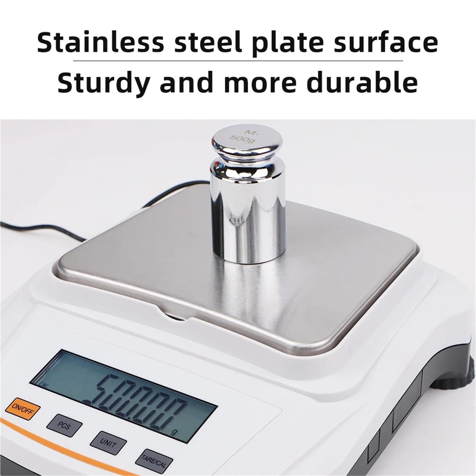 Básculas digitales de laboratorio, Báscula digital con pantalla LCD, 500 g/2 kg, 0,01 g, alta precisión, for análisis de laboratorio, pesaje de joyas de oro, alimentos y medicamentos.(500g 0.01g)