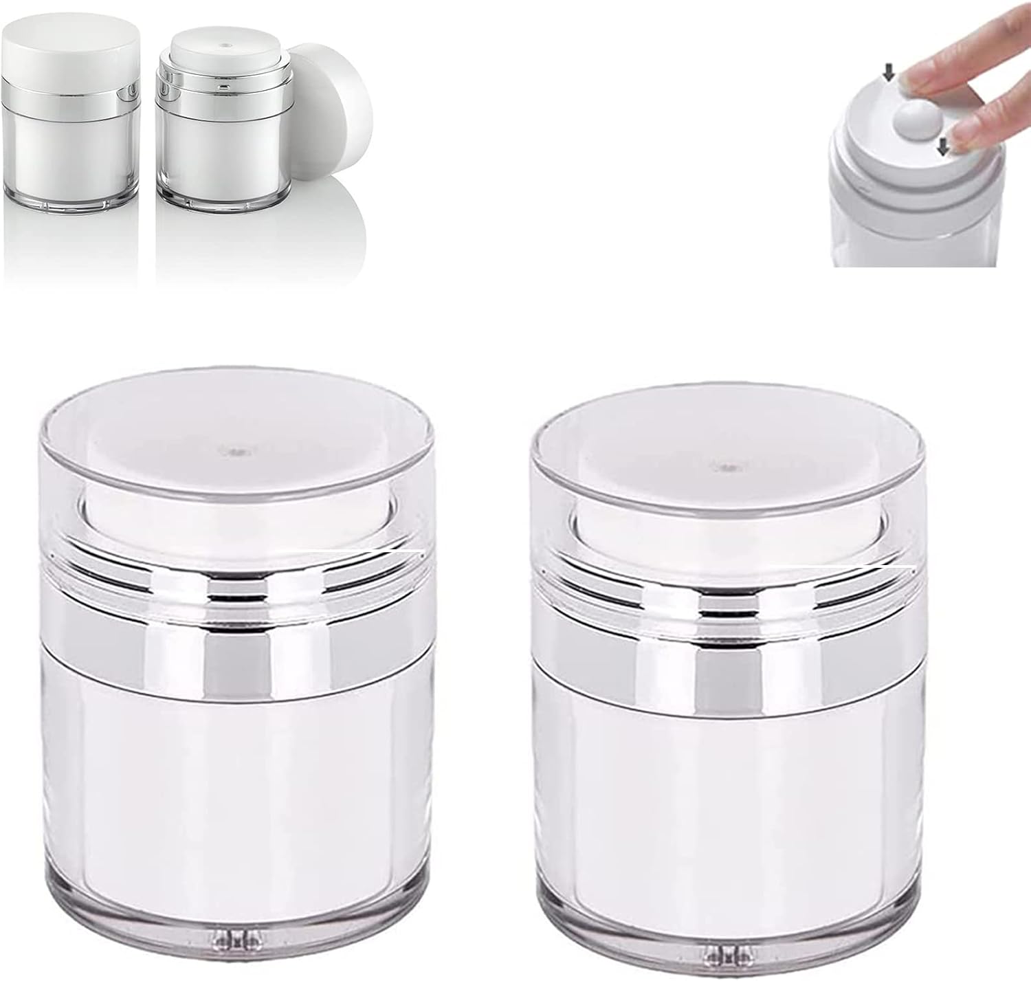 Moisturizer Container, Airless Pump Bottles, Moisturizer Pump Dispenser