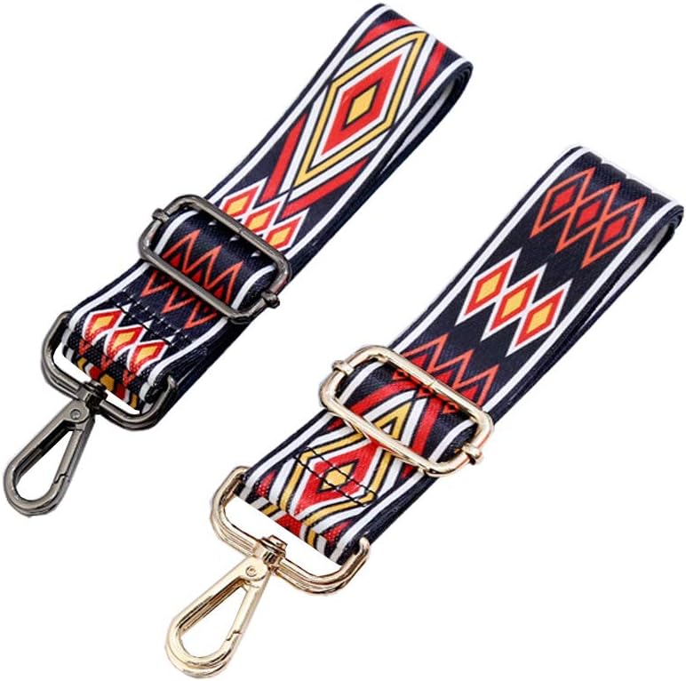 Umily ハンドバッグ クロスボディ ストラップ、幅3.8cm、長さ調節可能 80-140cm、キャンバス素材、ロープスタイル、ブ