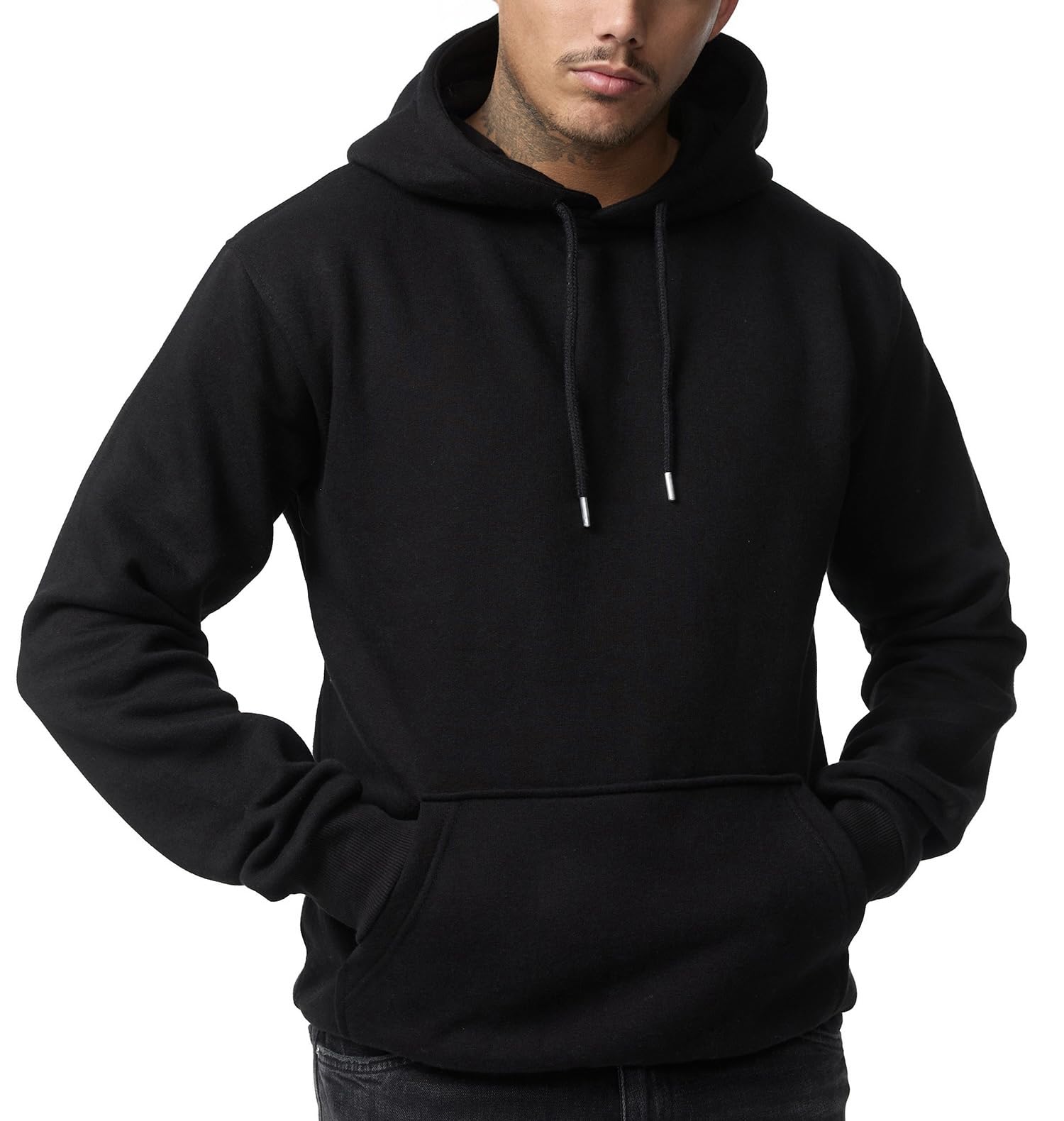 Smith & Solo Sweat a Capuche pour Homme, Sweatshirt col Rond, Manches Longues, Slim Coupe ​​, Hoody, Pull, Mélange de Coton de Haute qualité pour Homme
