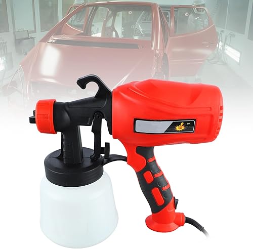 Miniatura 5 de Pulverizador de pintura con boquilla de 30.4 fl oz, 400 a 550 W, 110 a 220 V, herramienta eléctrica de alta potencia de rotación de 360 , para el