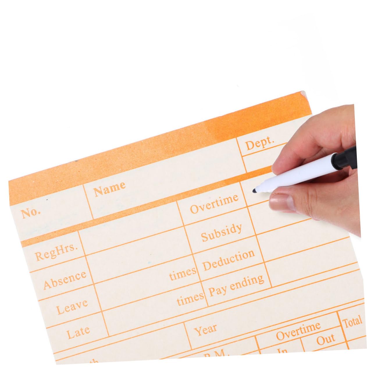 190 Fogli Cartellini Presenze Doppia Faccia Per Ufficio, Scuola, Magazzino - 2 Set Da 95 Fogli