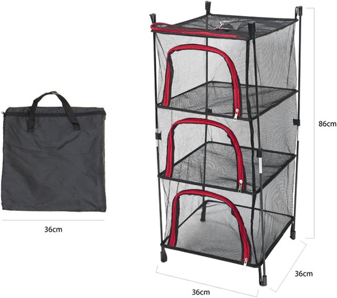 Generic Herb Drying Rack, 3 Layer Mesh Drying Rack Food Net for Outdoors Flat Drying Rack Portable Multifunction Laundry Rack Net for Drying Seeds Fish Vegetables Fruit Food or