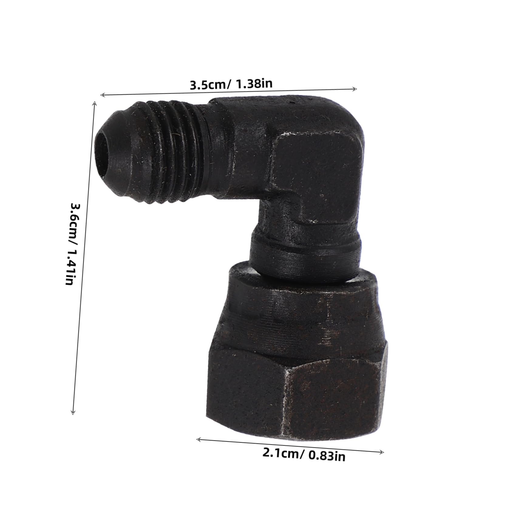 Cabilock High Pressure Injector Brake Bleeder Adapter Fittings Brake Bleeding Fittings Oil Pump Attachment Brake Fluid Bleeder Connectors Fluid Tool Connector High-carbon Steel Black