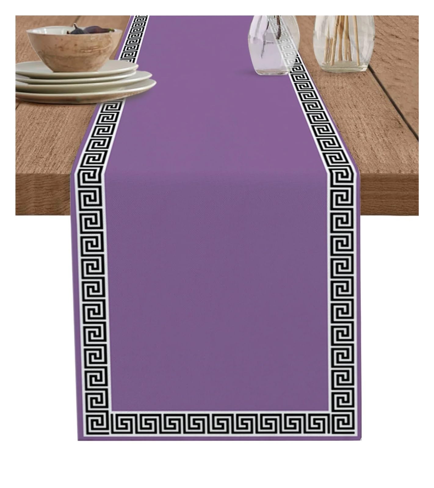 Table Runner Table Runner Simple Pattern Decoration Home Decor Dinner(WXF06617,33 x 274cm)