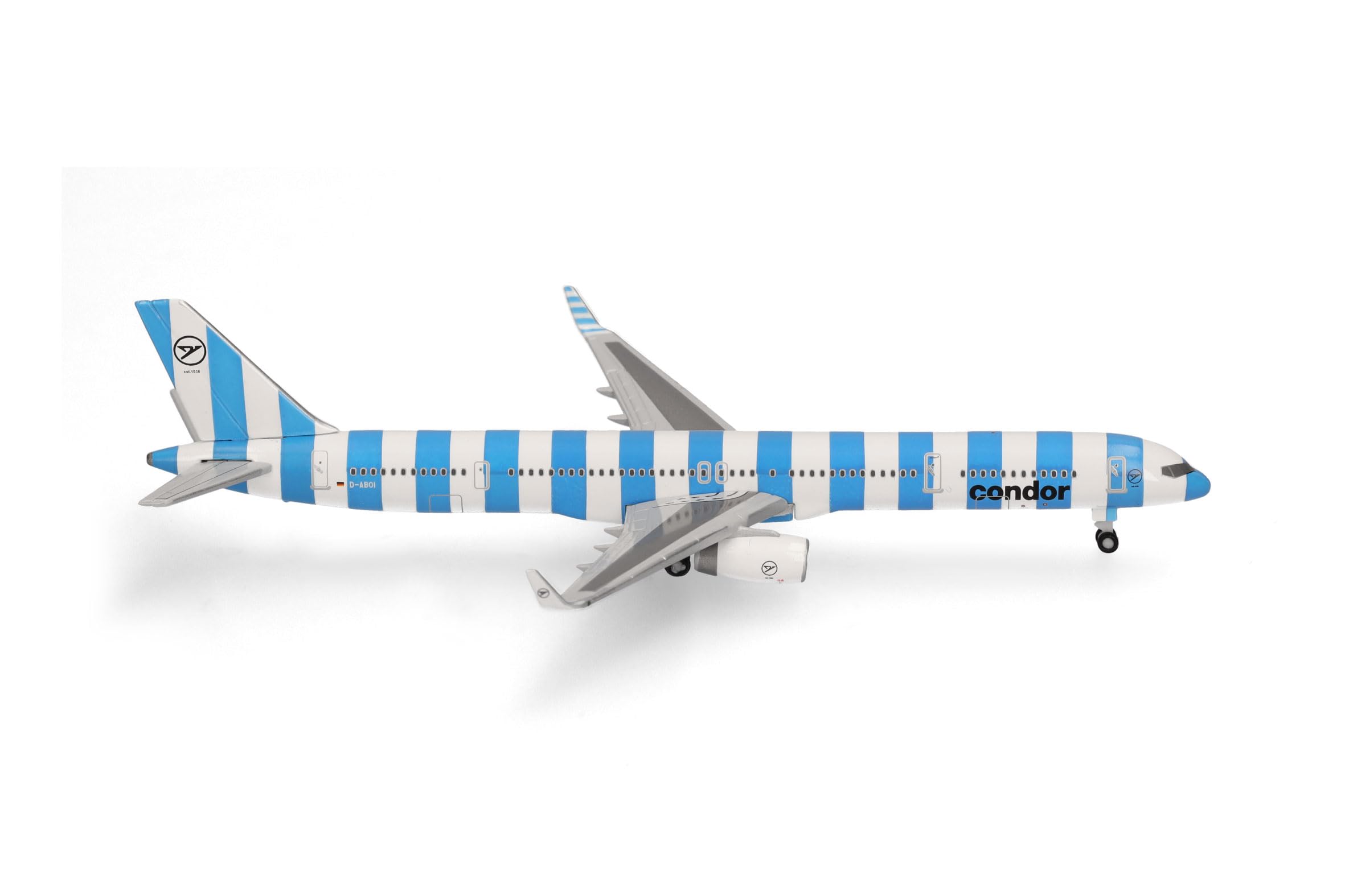 Herpa airplane model Condor Airbus Boeing 757-300 "Sea" on a scale of 1:500, metal miniature without pedastal, model building, collectors edition