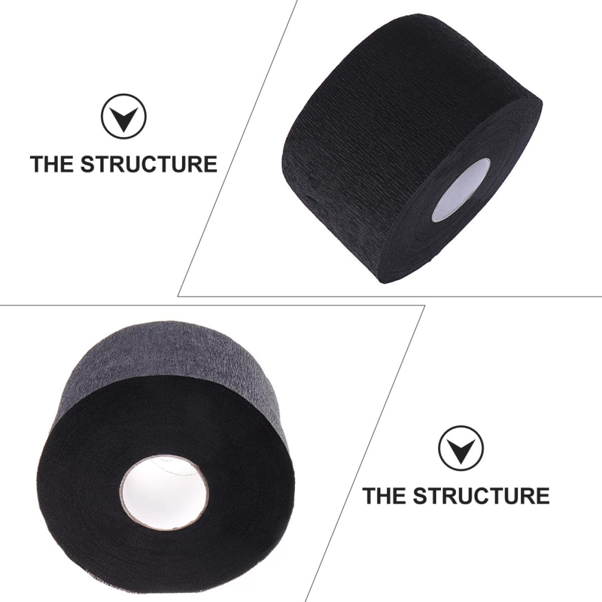 Papier de Cou de Coiffeur Jetable 10 Pièces Noir pour Client