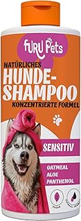 FURU PETS Natürlicher Hundeshampoo Sensitiv Konzentrat - Hunde Shampoo für Langhaar, Welpen, Hundeshampoo Weißes Fell Fellpflege Hund Hundeshampoo Gegen Geruch (Shampoo SENSITIV) product image